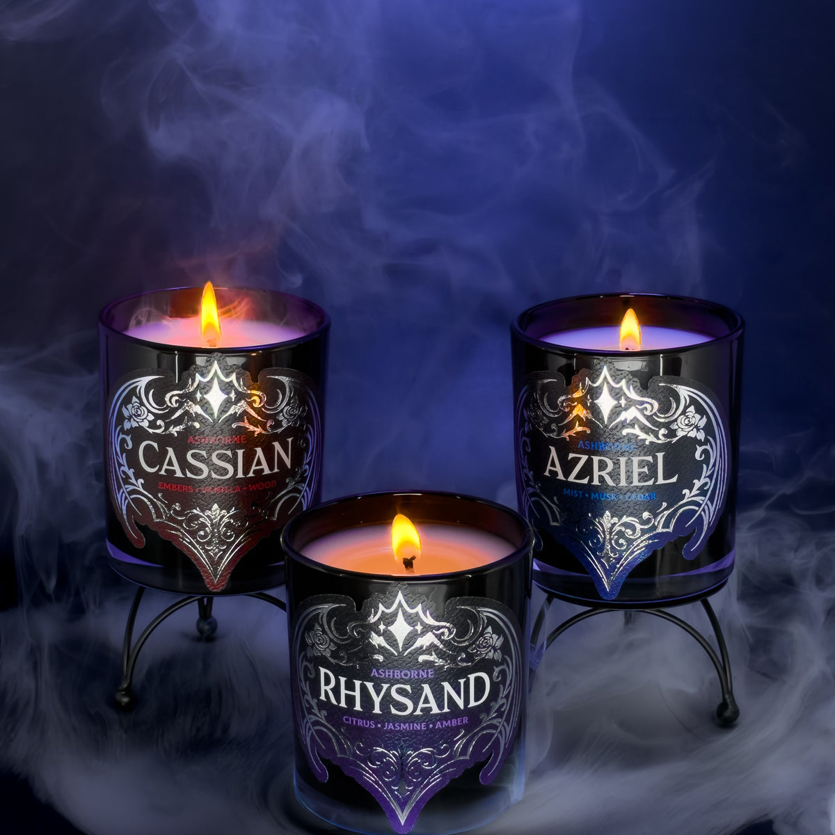 Azriel, Rhysand and Cassian candles together