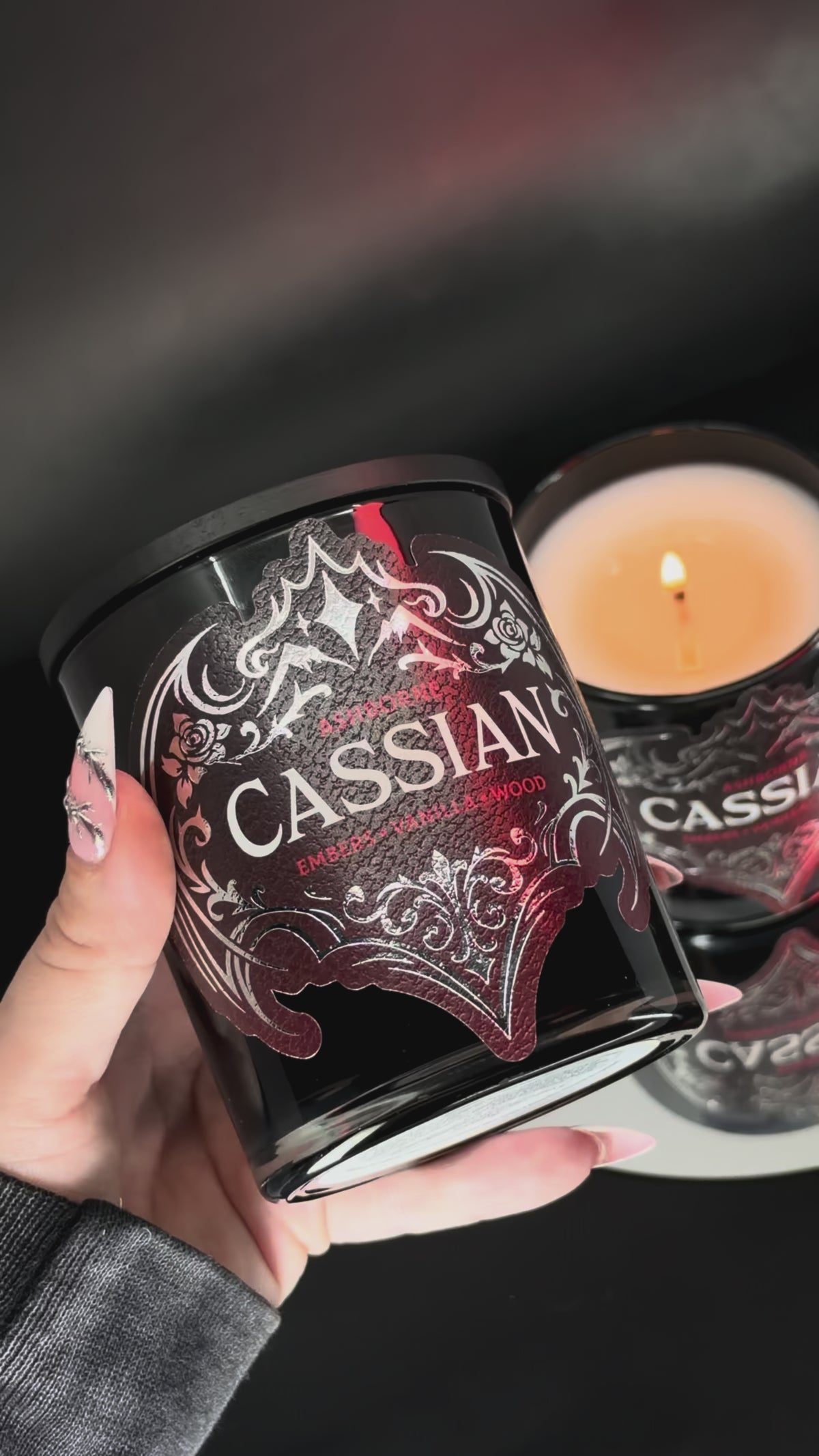 Cassian candle in hand