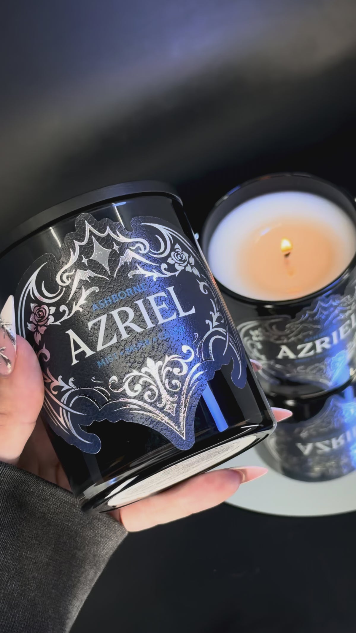 Azriel candle in hand