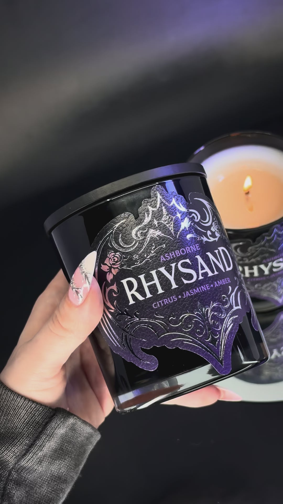 Rhysand candle in hand