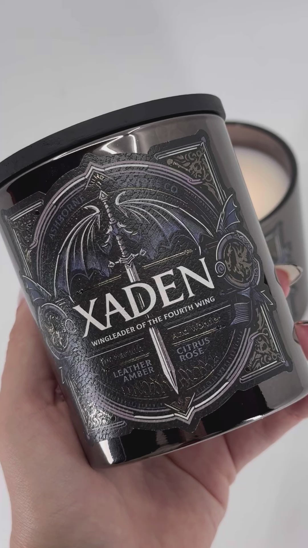 Xaden | Fourth Wing Inspired Scented Candle | Ashborne